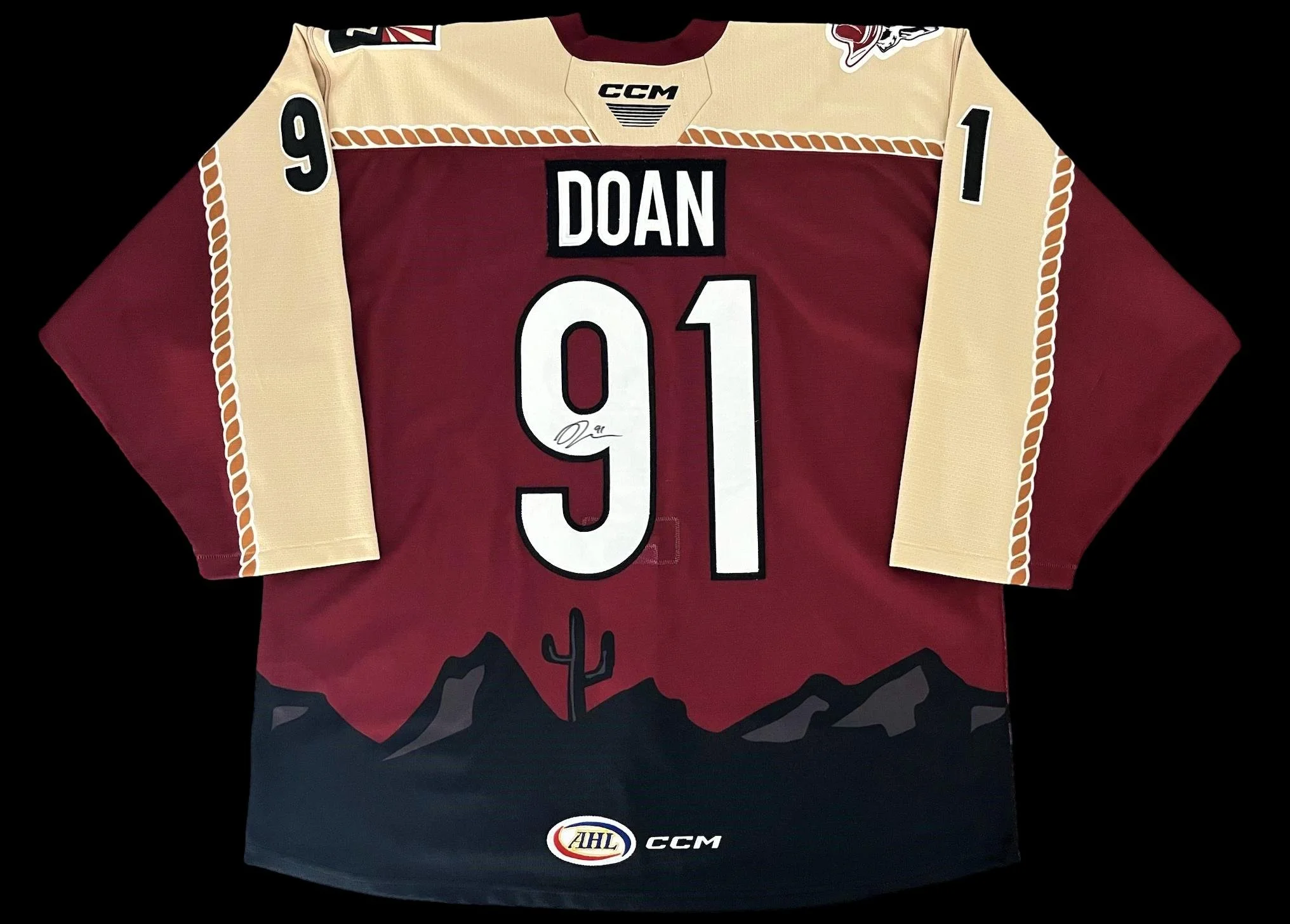 Josh Doan 2022-2023 Tucson Roadrunners El Lazo Set Game Worn